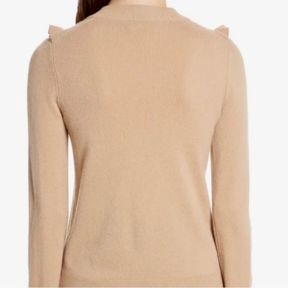 Kate Spade Pom Pom Wool and Cashmere Sweater in RED size small - Picture 3 of 8